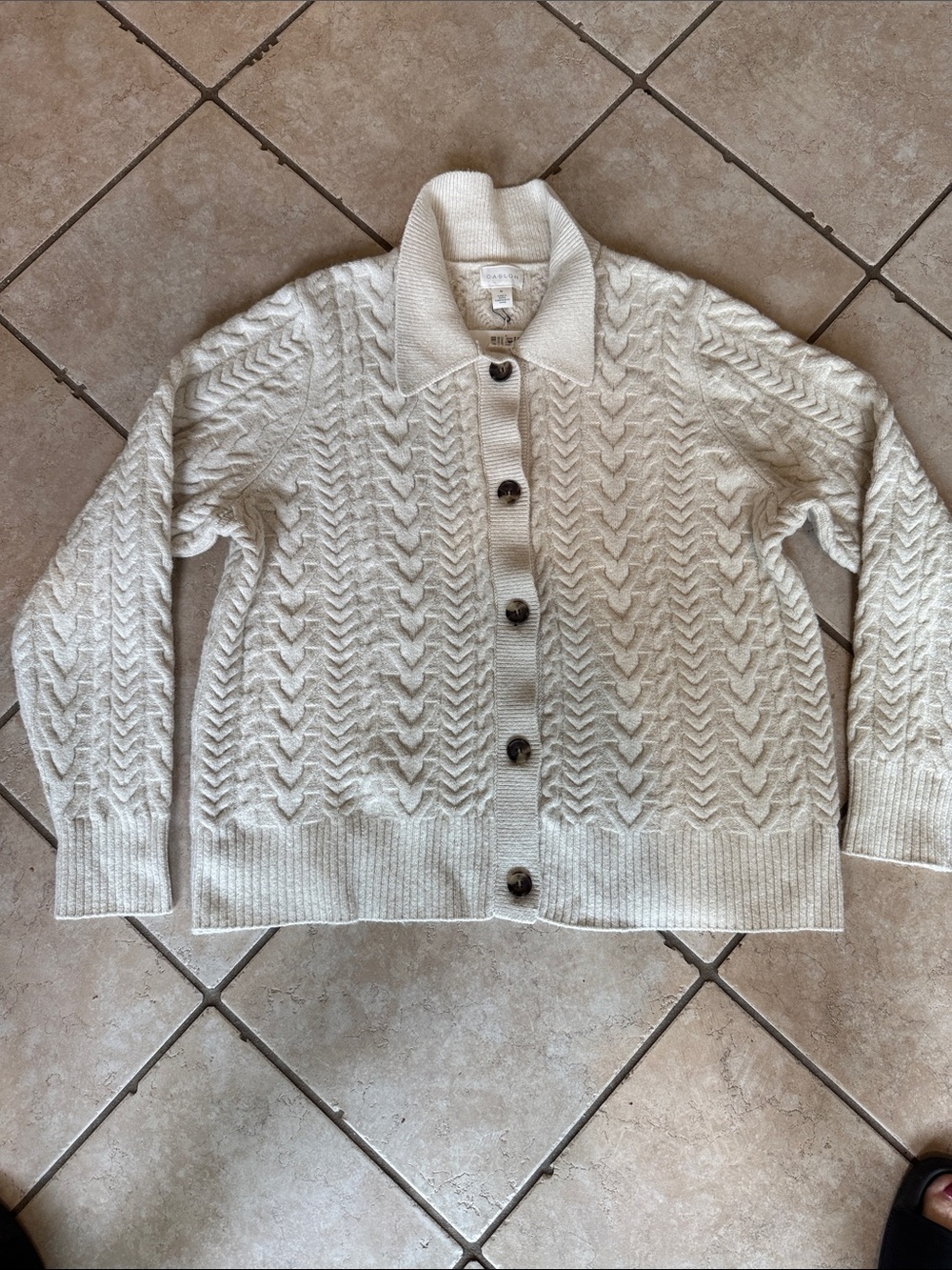 Caslon Women’s cable Cardigan.